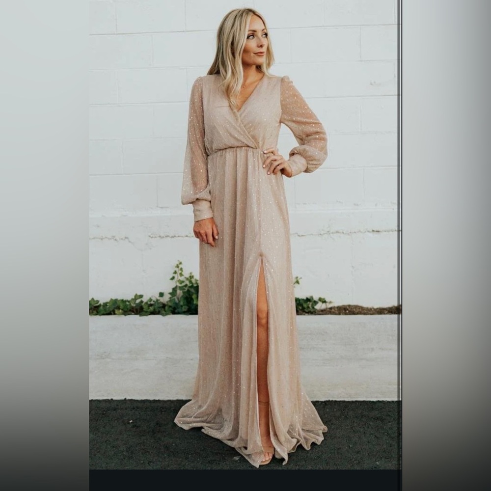 Pale pink/champagne dress from Baltic Born. Never used, with tags. Size XXL